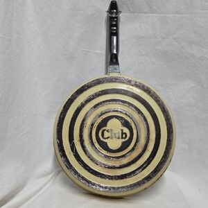 Vintage CLUB Aluminum 10" Frying Pan Skillet, Harvest Gold In Color